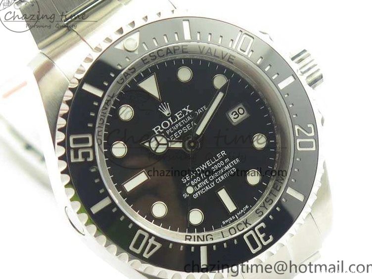 Best AAA Replica Sites Black DEEPSEA ARF Bracelet 904L 1:1 Best Case And SH SS 116660 3484 WaterResistant Sea-Dweller Edition 1217